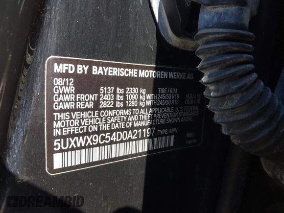 ✅ 2013 BMW X3 xDrive28i • VIN: 5UXWX9C54D0A21197 • Lot: 44984094. Wystawiony na IAAI z przebiegiem 130 471 mil. Bezpłatny archiwum sprzedaży aukcyjnych z USA i szczegółowy raport historii pojazdu na DreamBid. Zdjęcie 9.