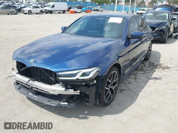 ✅ 2021 BMW 5 Series 530i • VIN: WBA53BH01MWX09520 • Lot: 44775849. Listed on IAAI with 54,061 mi. Free auction sales archive from the USA and detailed vehicle history report at DreamBid. Image 2.