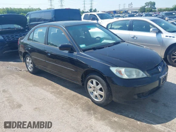 ✅ 2004 Honda Civic EX • VIN: 2HGES26754H567162 • Лот: 45230068. Опубликован ранее на IAAI с пробегом 152 348 миль. Бесплатный доступ к архиву аукционных продаж из США и подробный отчёт об истории автомобиля на DreamBid. Изображение 1.