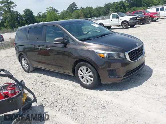 ✅ 2018 Kia Sedona LX • VIN: KNDMB5C16J6363432 • Лот: 45061974. Опубликован ранее на IAAI с пробегом 154 859 миль. Бесплатный доступ к архиву аукционных продаж из США и подробный отчёт об истории автомобиля на DreamBid. Изображение 1.