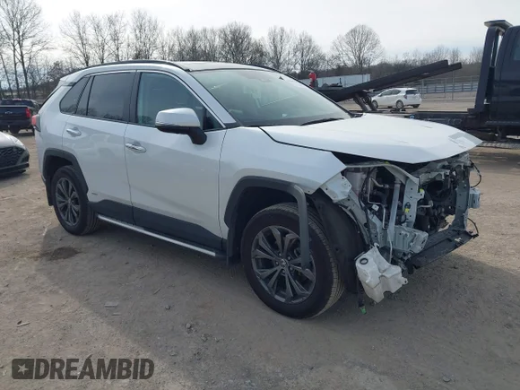 ✅ 2023 Toyota RAV4 Hybrid Limited • VIN: 4T3D6RFVXPU128694 • Lot: 44465627. Listed on IAAI with 94,152 mi. Free auction sales archive from the USA and detailed vehicle history report at DreamBid. Image 1.