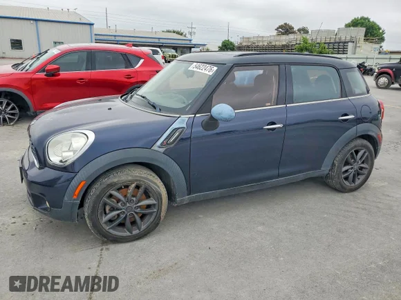 ✅ 2012 MINI Countryman S • VIN: WMWZC3C58CWL84115 • Lot: 54622476. Listed on Copart with 116,924 mi. Free auction sales archive from the USA and detailed vehicle history report at DreamBid. Image 1.