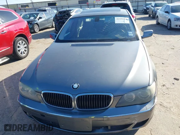 ✅ 2006 BMW 7 Series 750Li • VIN: WBAHN83506DT25188 • Lot: 41599512. Wystawiony na IAAI z przebiegiem 81 872 mil. Bezpłatny archiwum sprzedaży aukcyjnych z USA i szczegółowy raport historii pojazdu na DreamBid. Zdjęcie 6.