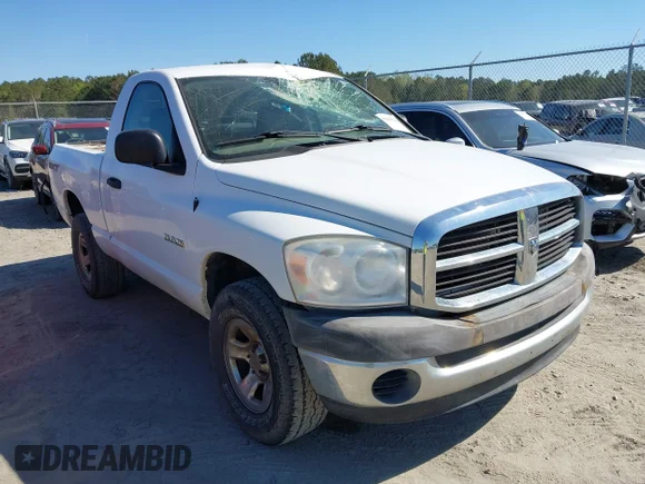 ✅ 2008 Dodge 1500 ST • VIN: 1D7HU16N38J238002 • Лот: 41863528. Опубліковано раніше на IAAI з пробігом 147 035 миль. Безкоштовний доступ до архіву аукціонних продажів зі США та докладний звіт про історію автомобіля на DreamBid. Зображення 1.