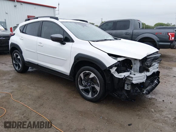 ✅ 2024 Subaru Crosstrek Limited • VIN: 4S4GUHM67R3781414 • Lot: 45183076. Listed on IAAI with 13,324 mi. Free auction sales archive from the USA and detailed vehicle history report at DreamBid. Image 1.