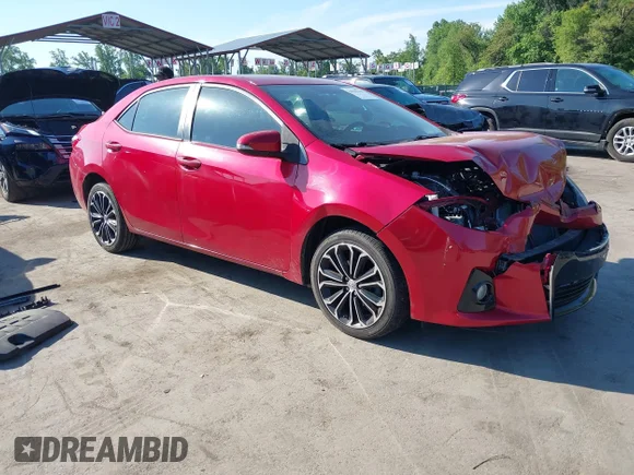 ✅ 2016 Toyota Corolla S Plus • VIN: 2T1BURHE3GC616728 • Lot: 44980386. Listed on IAAI with 17,246 mi. Free auction sales archive from the USA and detailed vehicle history report at DreamBid. Image 1.