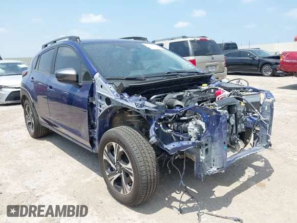 ✅ 2024 Subaru Crosstrek Premium • VIN: JF2GUADC7RH905977 • Lot: 45151487. Wystawiony na IAAI z przebiegiem 15 183 mil. Bezpłatny archiwum sprzedaży aukcyjnych z USA i szczegółowy raport historii pojazdu na DreamBid. Zdjęcie 1.