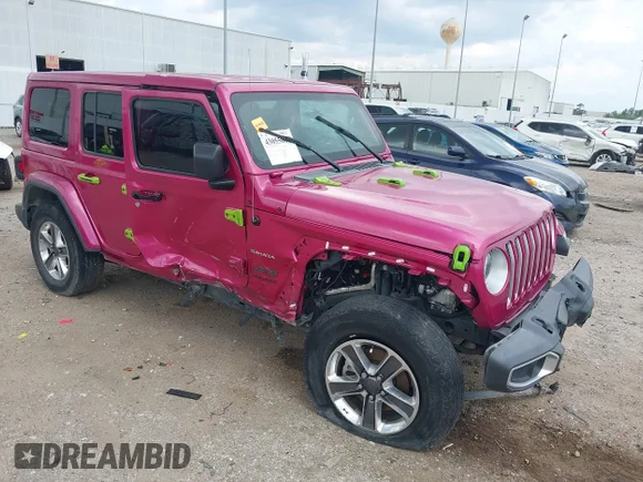 ✅ 2022 Jeep Wrangler Unlimited Sahara • VIN: 1C4HJXEN5NW151322 • Lot: 43055007. Wystawiony na IAAI z przebiegiem 61 900 mil. Bezpłatny archiwum sprzedaży aukcyjnych z USA i szczegółowy raport historii pojazdu na DreamBid. Zdjęcie 1.