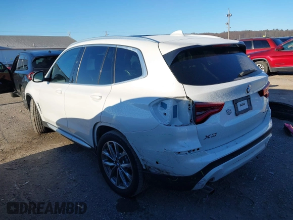 ✅ 2019 BMW X3 xDrive30i • VIN: 5UXTR9C5XKLR09331 • Lot: 43989324. Wystawiony na IAAI z przebiegiem 48 950 mil. Bezpłatny archiwum sprzedaży aukcyjnych z USA i szczegółowy raport historii pojazdu na DreamBid. Zdjęcie 3.