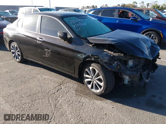 ✅ 2015 Honda Accord Sport • VIN: 1HGCR2F51FA118984 • Lot: 45545694. Wystawiony na IAAI z przebiegiem 283 855 mil. Bezpłatny archiwum sprzedaży aukcyjnych z USA i szczegółowy raport historii pojazdu na DreamBid. Zdjęcie 1.