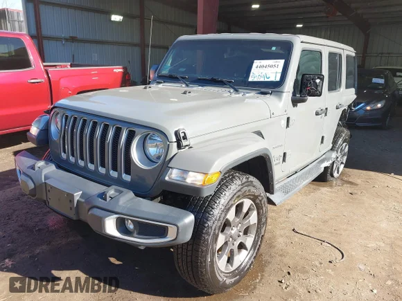 ✅ 2019 Jeep Wrangler Unlimited Sahara • VIN: 1C4HJXEN7KW615559 • Lot: 44045051. Wystawiony na IAAI z przebiegiem 57 046 mil. Bezpłatny archiwum sprzedaży aukcyjnych z USA i szczegółowy raport historii pojazdu na DreamBid. Zdjęcie 2.