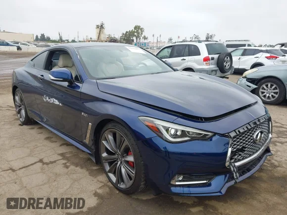 ✅ 2018 Infiniti Q60 Red Sport 400 • VIN: JN1FV7EL8JM630224 • Лот: 42441077. Опубликован ранее на IAAI с пробегом 73 737 миль. Бесплатный доступ к архиву аукционных продаж из США и подробный отчёт об истории автомобиля на DreamBid. Изображение 1.