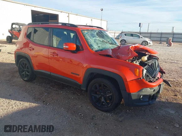 ✅ 2018 Jeep Renegade Altitude • VIN: ZACCJABB1JPH97062 • Lot: 44036843. Listed on IAAI with 87,316 mi. Free auction sales archive from the USA and detailed vehicle history report at DreamBid. Image 1.