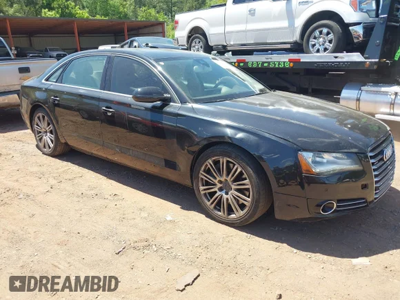 ✅ 2012 Audi A8 • VIN: WAURVAFD0CN017541 • Lot: 44862850. Listed on IAAI with 116,949 mi. Free auction sales archive from the USA and detailed vehicle history report at DreamBid. Image 1.