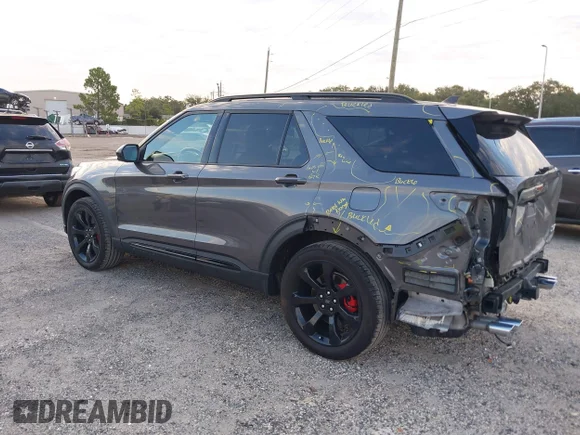 ✅ 2022 Ford Explorer ST • VIN: 1FM5K7GC8NGC44790 • Лот: 43122203. Опубліковано раніше на IAAI з пробігом 56 112 миль. Безкоштовний доступ до архіву аукціонних продажів зі США та докладний звіт про історію автомобіля на DreamBid. Зображення 3.