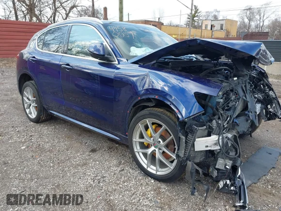 ✅ 2021 Alfa Romeo Stelvio Ti • VIN: ZASPAKBN0M7D16647 • Lot: 44580057. Listed on IAAI with Not provided. Free auction sales archive from the USA and detailed vehicle history report at DreamBid. Image 1.