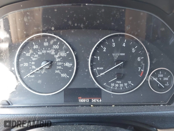 ✅ 2013 BMW 3 Series 328i xDrive • VIN: WBA3B3C5XDF532503 • Lot: 43921922. Wystawiony na IAAI z przebiegiem 190 913 mil. Bezpłatny archiwum sprzedaży aukcyjnych z USA i szczegółowy raport historii pojazdu na DreamBid. Zdjęcie 7.