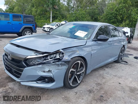 ✅ 2021 Honda Accord Sport • VIN: 1HGCV1F36MA123924 • Lot: 43837173. Wystawiony na IAAI z przebiegiem 75 630 mil. Bezpłatny archiwum sprzedaży aukcyjnych z USA i szczegółowy raport historii pojazdu na DreamBid. Zdjęcie 6.