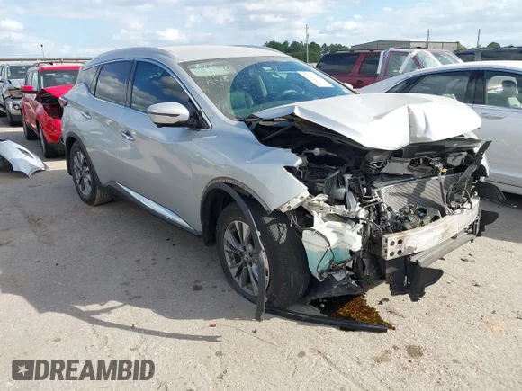 ✅ 2017 Nissan Murano SL • VIN: 5N1AZ2MG4HN166612 • Lot: 43649118. Wystawiony na IAAI z przebiegiem 25 620 mil. Bezpłatny archiwum sprzedaży aukcyjnych z USA i szczegółowy raport historii pojazdu na DreamBid. Zdjęcie 1.