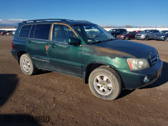 ✅ 2002 Toyota Highlander Limited • VIN: JTEHF21A120081318 • Lot: 44742325. Listed on IAAI with 108,906 mi. Free auction sales archive from the USA and detailed vehicle history report at DreamBid. Image 1.