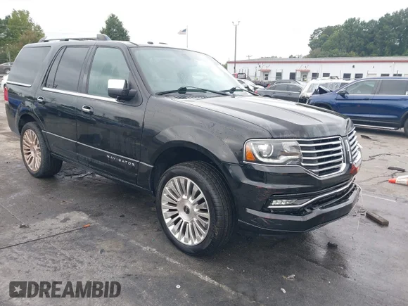 ✅ 2015 Lincoln Navigator • VIN: 5LMJJ2HT6FEJ05304 • Lot: 43323270. Listed on IAAI with 120,470 mi. Free auction sales archive from the USA and detailed vehicle history report at DreamBid. Image 1.