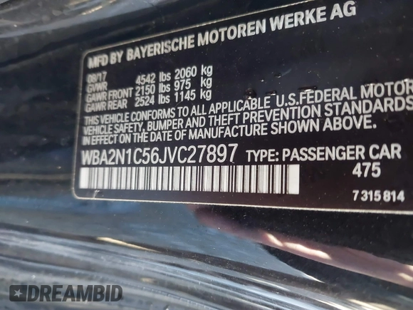 ✅ 2018 BMW 2 Series M240i • VIN: WBA2N1C56JVC27897 • Lot: 41229981. Wystawiony na IAAI z przebiegiem 39 492 mil. Bezpłatny archiwum sprzedaży aukcyjnych z USA i szczegółowy raport historii pojazdu na DreamBid. Zdjęcie 9.