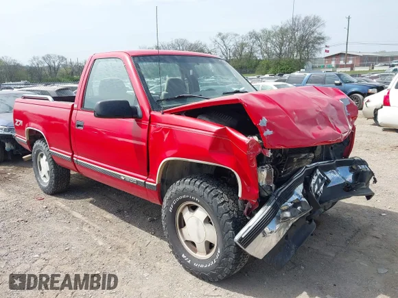 ✅ 1996 Chevrolet Silverado 1500 • VIN: 1GCEK14M9TZ186608 • Lot: 44703620. Wystawiony na IAAI z przebiegiem 239 457 mil. Bezpłatny archiwum sprzedaży aukcyjnych z USA i szczegółowy raport historii pojazdu na DreamBid. Zdjęcie 1.