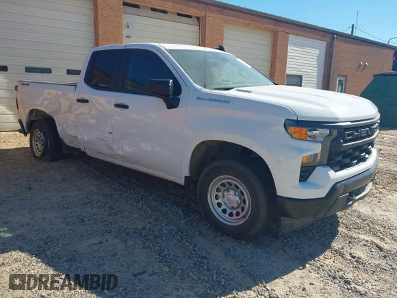 ✅ 2024 Chevrolet Silverado 1500 Work Truck • VIN: 1GCRDAEK6RZ406997 • Lot: 45260110. Wystawiony na IAAI z przebiegiem 22 175 mil. Bezpłatny archiwum sprzedaży aukcyjnych z USA i szczegółowy raport historii pojazdu na DreamBid. Zdjęcie 1.