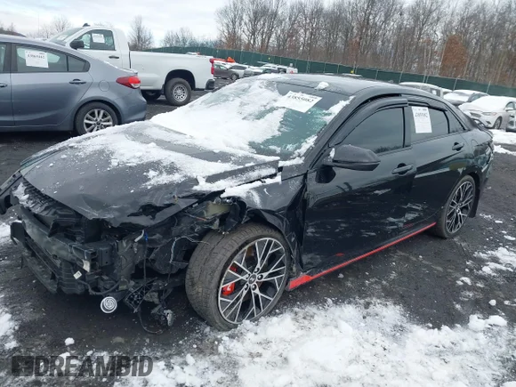 ✅ 2022 Hyundai Elantra • VIN: KMHLW4AK9NU003414 • Lot: 43855082. Wystawiony na IAAI z przebiegiem 37 498 mil. Bezpłatny archiwum sprzedaży aukcyjnych z USA i szczegółowy raport historii pojazdu na DreamBid. Zdjęcie 2.