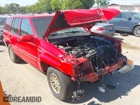 ✅ 1995 Jeep Grand Cherokee Limited • VIN: 1J4GZ78Y3SC620845 • Lot: 43038033. Listed on IAAI with 167,997 mi. Free auction sales archive from the USA and detailed vehicle history report at DreamBid. Image 1.