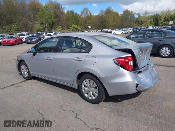✅ 2012 Honda Civic LX • VIN: 2HGFB2E56CH503795 • Lot: 45015557. Listed on IAAI with 230,669 mi. Free auction sales archive from the USA and detailed vehicle history report at DreamBid. Image 3.