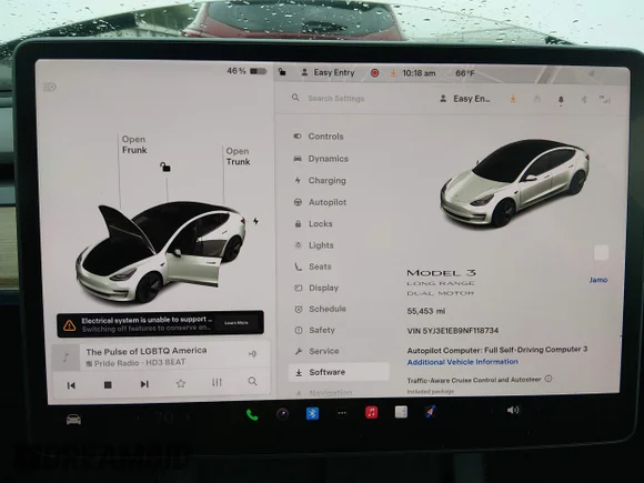 ✅ 2022 Tesla Model 3 Long Range • VIN: 5YJ3E1EB9NF118734 • Lot: 45192620. Listed on IAAI with 55,453 mi. Free auction sales archive from the USA and detailed vehicle history report at DreamBid. Image 7.