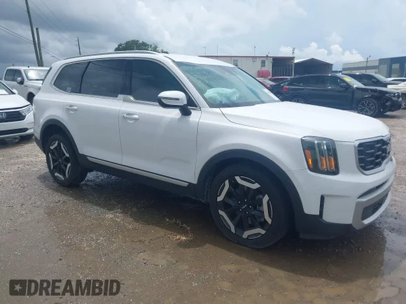 ✅ 2024 Kia Telluride S • VIN: 5XYP64GCXRG499465 • Лот: 42648768. Опубликован ранее на IAAI с пробегом 16 363 миль. Бесплатный доступ к архиву аукционных продаж из США и подробный отчёт об истории автомобиля на DreamBid. Изображение 1.