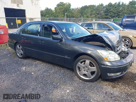 ✅ 2005 Lexus LS 430 • VIN: JTHBN36F555002441 • Lot: 43074345. Wystawiony na IAAI z przebiegiem 221 705 mil. Bezpłatny archiwum sprzedaży aukcyjnych z USA i szczegółowy raport historii pojazdu na DreamBid. Zdjęcie 1.