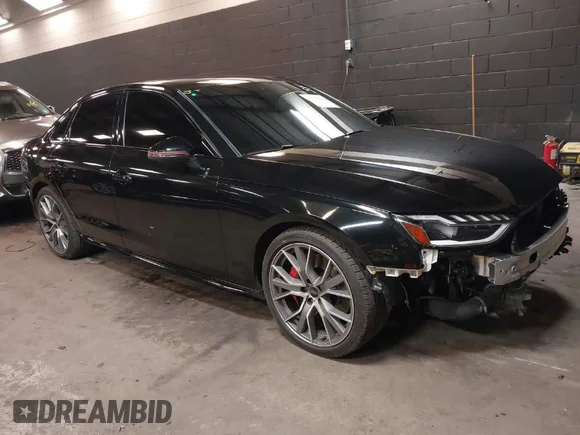 ✅ 2023 Audi S4 Premium Plus • VIN: WAUB4AF44PA074455 • Lot: 41681283. Listed on IAAI with 29,364 mi. Free auction sales archive from the USA and detailed vehicle history report at DreamBid. Image 1.