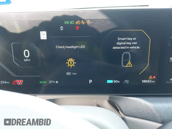 ✅ 2024 Kia EV9 Wind • VIN: KNDAFFS55R6037165 • Lot: 44280997. Listed on IAAI with 18,692 mi. Free auction sales archive from the USA and detailed vehicle history report at DreamBid. Image 7.
