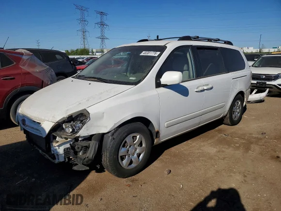 ✅ 2008 Kia Sedona EX • VIN: KNDMB233786219737 • Lot: 48381776. Listed on Copart with 169,835 mi. Free auction sales archive from the USA and detailed vehicle history report at DreamBid. Image 1.
