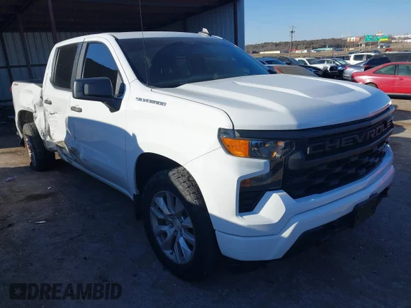 ✅ 2022 Chevrolet Silverado 1500 Custom • VIN: 3GCPDBEK1NG636339 • Лот: 44203233. Опубликован ранее на IAAI с пробегом 95 333 миль. Бесплатный доступ к архиву аукционных продаж из США и подробный отчёт об истории автомобиля на DreamBid. Изображение 1.