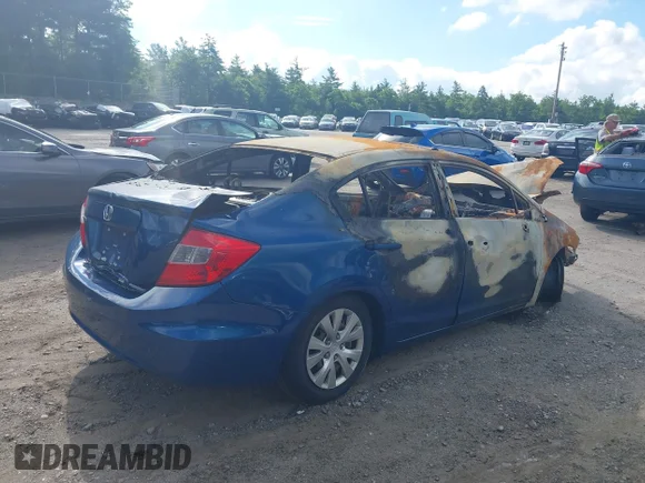 ✅ 2012 Honda Civic LX • VIN: 2HGFB2F55CH572959 • Lot: 45563784. Wystawiony na IAAI z przebiegiem Nie podano. Bezpłatny archiwum sprzedaży aukcyjnych z USA i szczegółowy raport historii pojazdu na DreamBid. Zdjęcie 4.