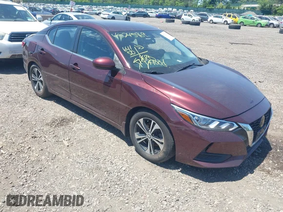 ✅ 2021 Nissan Sentra SV • VIN: 3N1AB8CV0MY242029 • Lot: 45245969. Listed on IAAI with 64,150 mi. Free auction sales archive from the USA and detailed vehicle history report at DreamBid. Image 1.