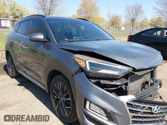 ✅ 2019 Hyundai Tucson Limited • VIN: KM8J3CAL9KU047914 • Lot: 44864398. Listed on IAAI with 119,777 mi. Free auction sales archive from the USA and detailed vehicle history report at DreamBid. Image 1.