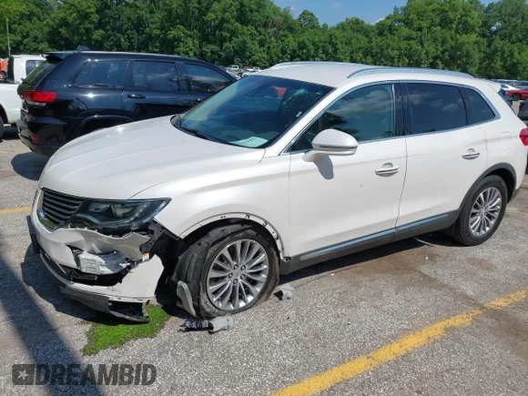 ✅ 2016 Lincoln MKX Select • VIN: 2LMTJ6KR5GBL59698 • Lot: 42447142. Listed on IAAI with 133,626 mi. Free auction sales archive from the USA and detailed vehicle history report at DreamBid. Image 2.