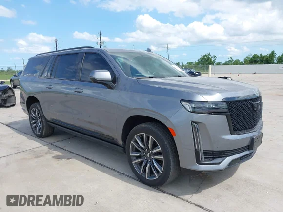 ✅ 2022 Cadillac Escalade ESV Sport • VIN: 1GYS4PKL2NR208245 • Lot: 42359694. Listed on IAAI with 48,692 mi. Free auction sales archive from the USA and detailed vehicle history report at DreamBid. Image 1.