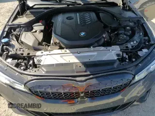 2021 BMW 3 Series M340i with VIN WBA5U7C04MFK83212, listed as a Copart auction lot 80264255 with 39,953 mi miles and Salvage title. Bid and sale history available at DreamBid. Image 13.