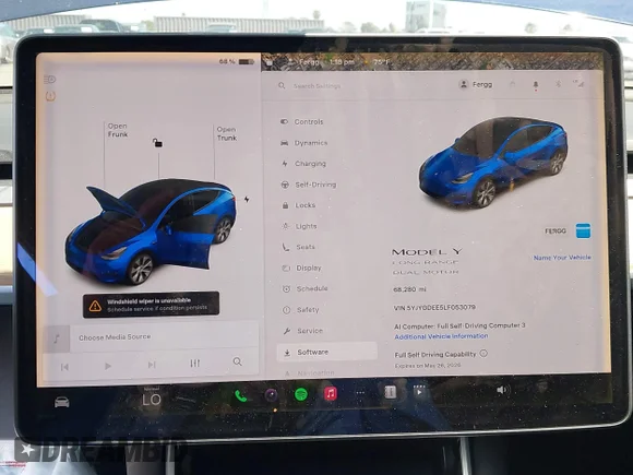 ✅ 2020 Tesla Model Y Long Range • VIN: 5YJYGDEE5LF053079 • Лот: 44954324. Опубликован ранее на IAAI с пробегом 68 280 миль. Бесплатный доступ к архиву аукционных продаж из США и подробный отчёт об истории автомобиля на DreamBid. Изображение 7.