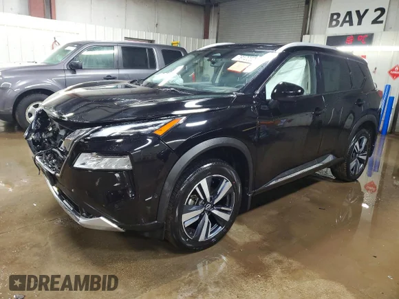 ✅ 2023 Nissan Rogue Platinum • VIN: JN8BT3DD9PW307659 • Lot: 79122535. Wystawiony na Copart z przebiegiem 25 457 mil. Bezpłatny archiwum sprzedaży aukcyjnych z USA i szczegółowy raport historii pojazdu na DreamBid. Zdjęcie 1.