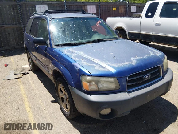 ✅ 2003 Subaru Forester X • VIN: JF1SG63693G741482 • Lot: 45481990. Listed on IAAI with 185,761 mi. Free auction sales archive from the USA and detailed vehicle history report at DreamBid. Image 1.