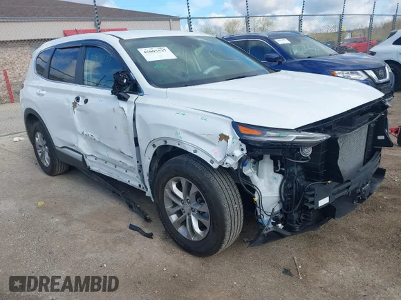 ✅ 2019 Hyundai Santa Fe SE • VIN: 5NMS2CADXKH003285 • Lot: 45005537. Listed on IAAI with 8,099 mi. Free auction sales archive from the USA and detailed vehicle history report at DreamBid. Image 1.