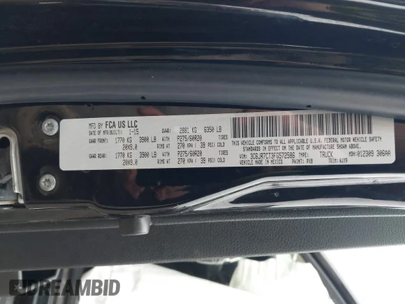 ✅ 2015 Ram 1500 Sport • VIN: 3C6JR7CT3FG572586 • Лот: 44531702. Опубліковано раніше на IAAI з пробігом 109 561 миль. Безкоштовний доступ до архіву аукціонних продажів зі США та докладний звіт про історію автомобіля на DreamBid. Зображення 9.