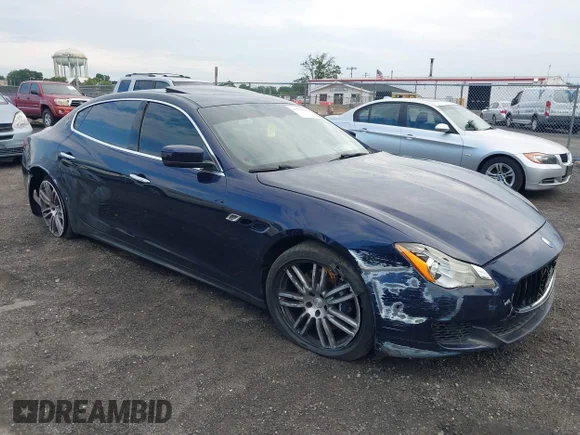 ✅ 2014 Maserati Quattroporte S Q4 • VIN: ZAM56RRA5E1108776 • Лот: 43954299. Опубликован ранее на IAAI с пробегом 76 324 миль. Бесплатный доступ к архиву аукционных продаж из США и подробный отчёт об истории автомобиля на DreamBid. Изображение 1.